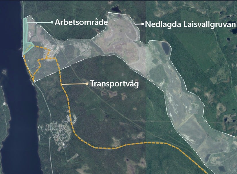 Karta över Laisvall