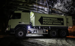 Boliden's Kristineberg mine, Volvo tests driverless truck 