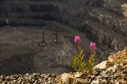 Aitik, open pit mine