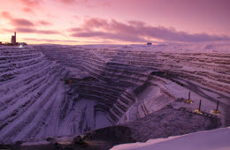 Aitik, open pit mine