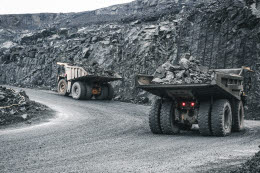 Kevitsa mine, trucks